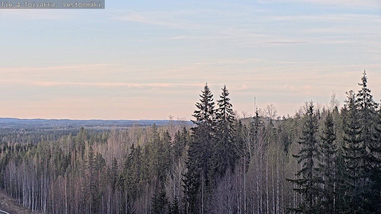 Weather Camera Image Väg 4 Toivakka, Vestonmäki, Toivakka, Keski-Suomi