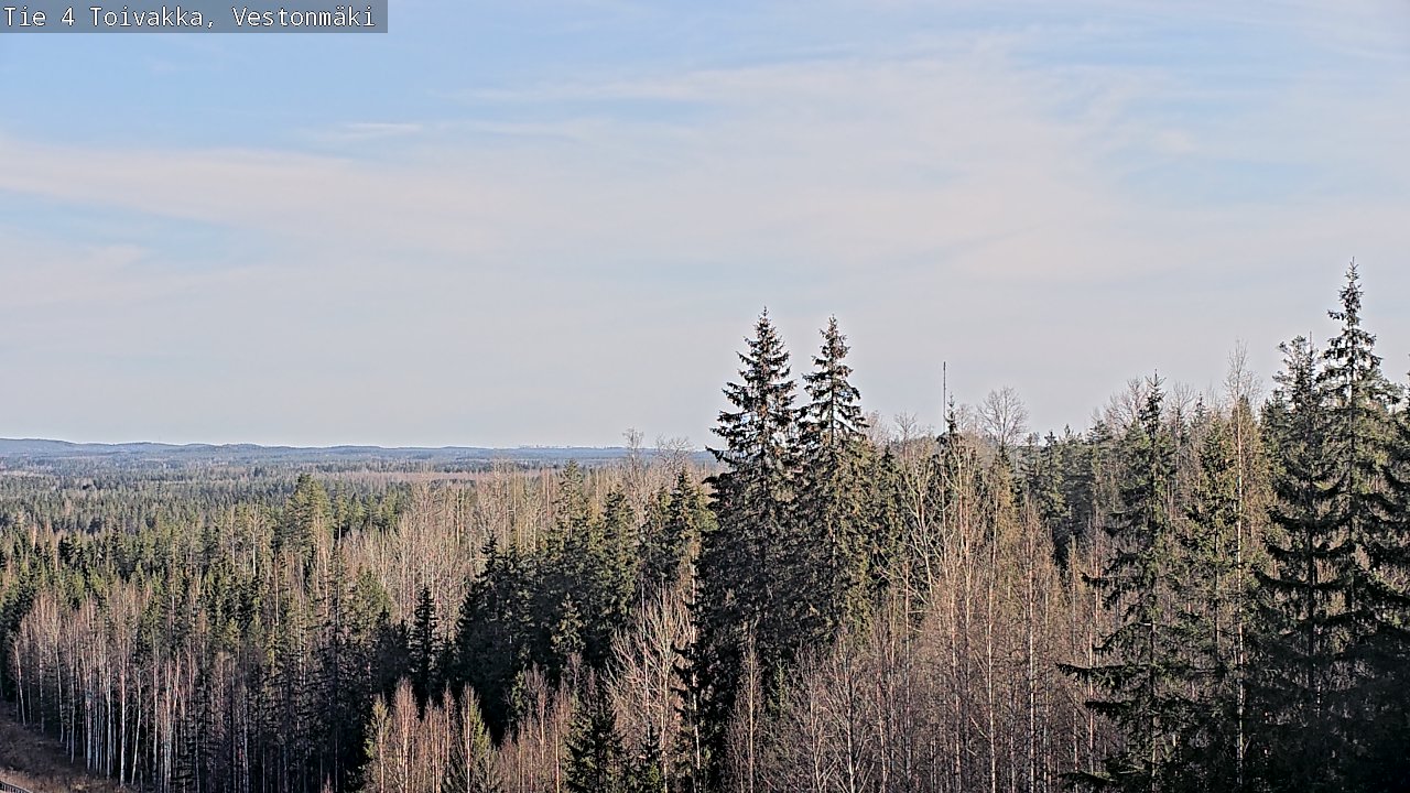 Weather Camera Image Väg 4 Toivakka, Vestonmäki, Toivakka, Keski-Suomi
