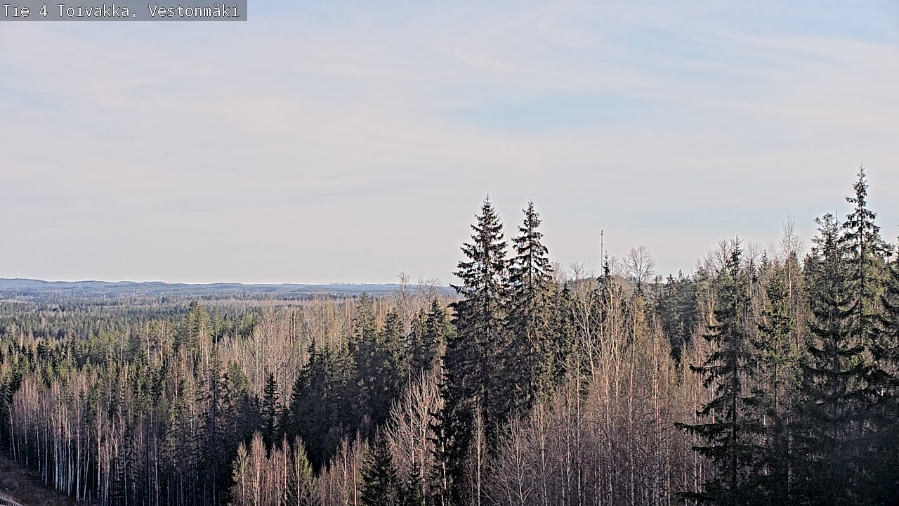 Weather Camera Image Väg 4 Toivakka, Vestonmäki, Toivakka, Keski-Suomi