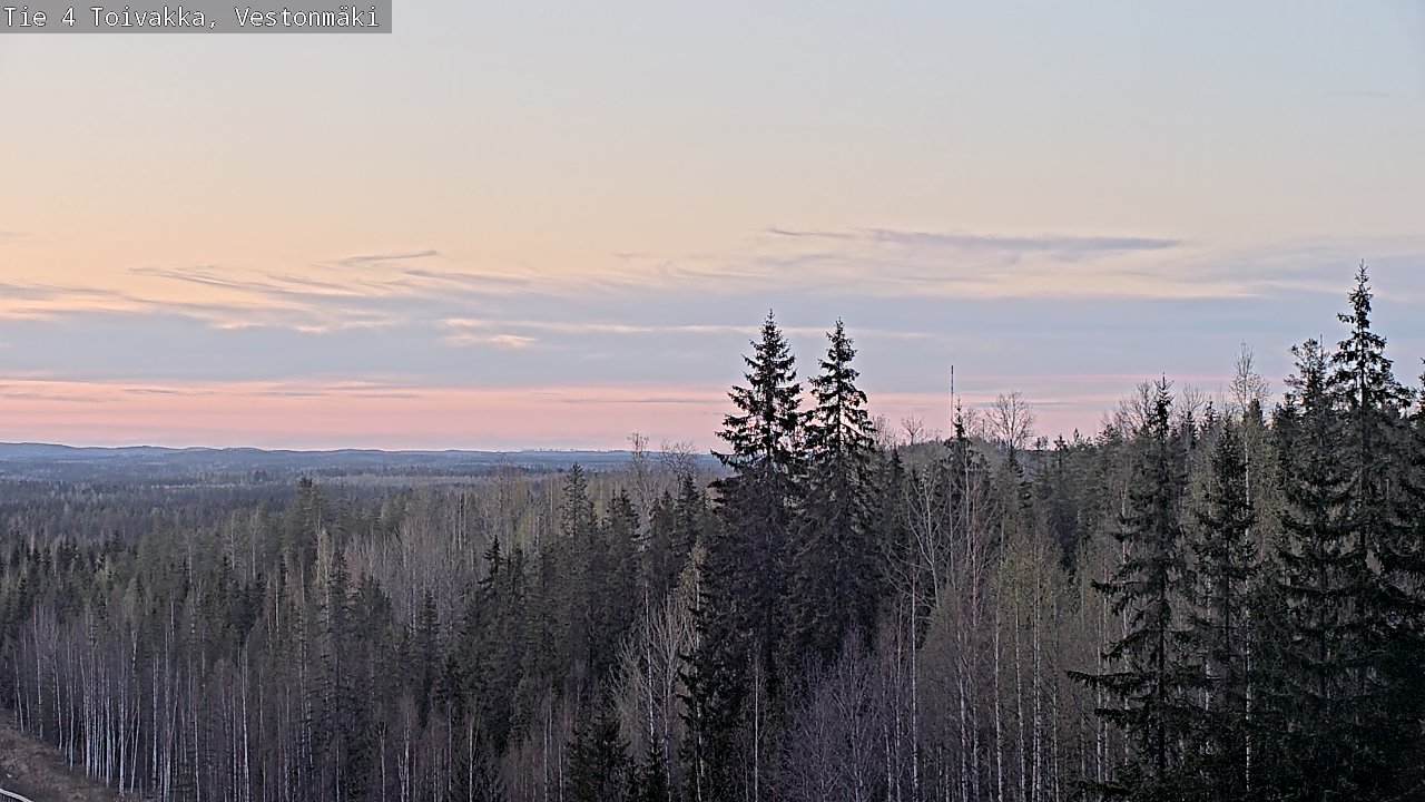 Weather Camera Image Väg 4 Toivakka, Vestonmäki, Toivakka, Keski-Suomi