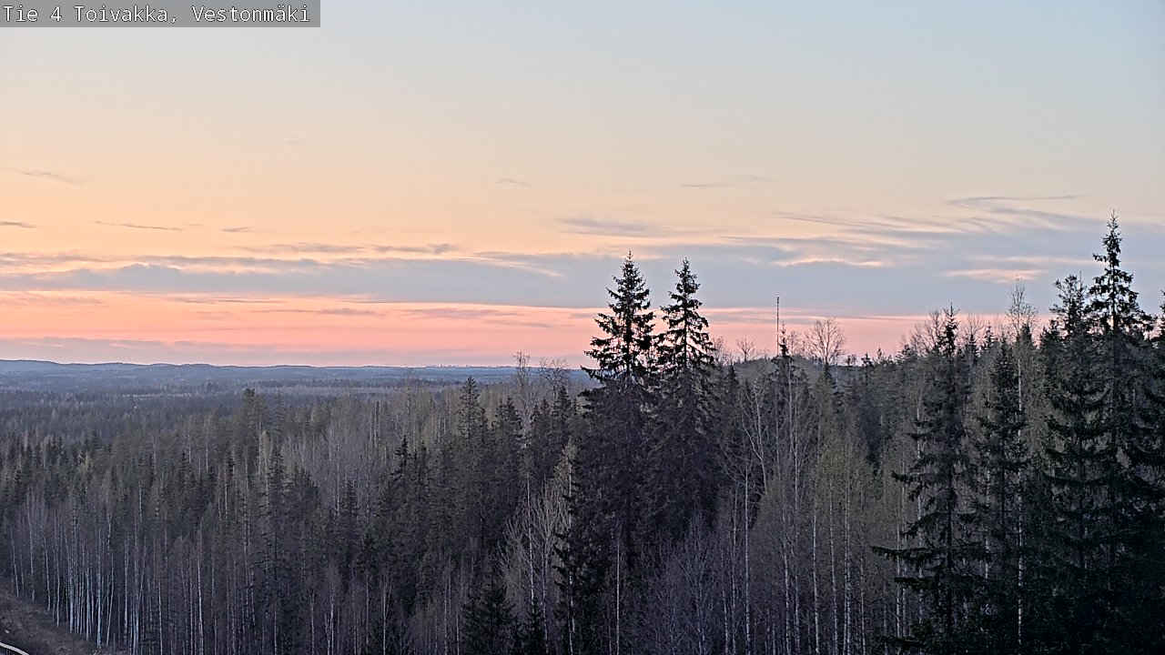 Weather Camera Image Väg 4 Toivakka, Vestonmäki, Toivakka, Keski-Suomi