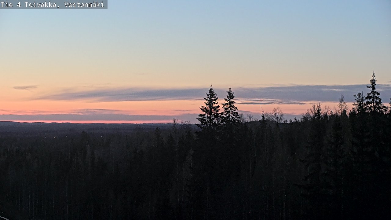 Weather Camera Image Väg 4 Toivakka, Vestonmäki, Toivakka, Keski-Suomi