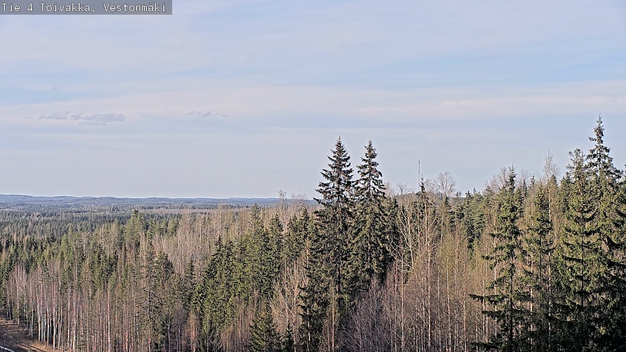 Weather Camera Image Väg 4 Toivakka, Vestonmäki, Toivakka, Keski-Suomi