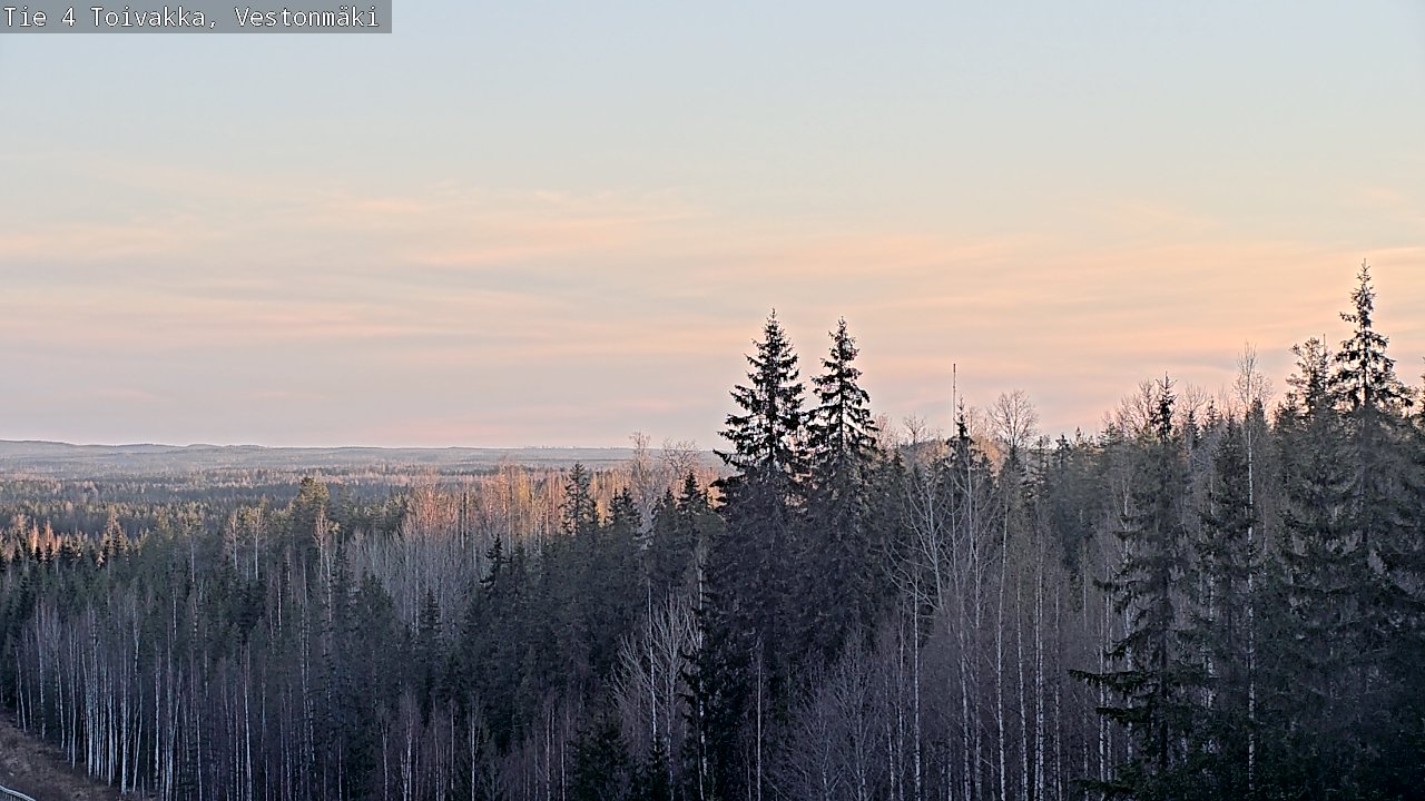 Weather Camera Image Väg 4 Toivakka, Vestonmäki, Toivakka, Keski-Suomi