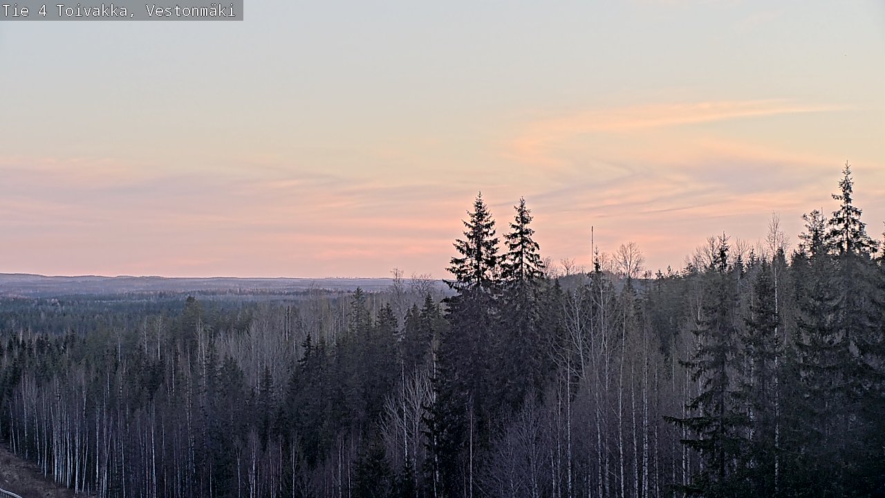 Weather Camera Image Väg 4 Toivakka, Vestonmäki, Toivakka, Keski-Suomi