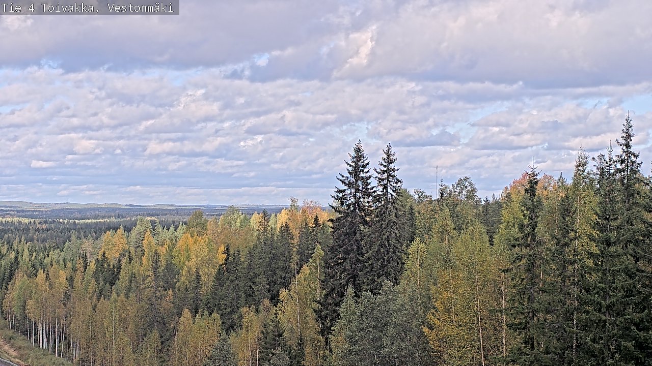 Weather Camera Image Väg 4 Toivakka, Vestonmäki, Toivakka, Keski-Suomi