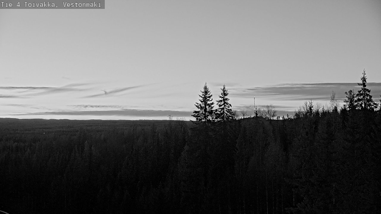 Weather Camera Image Väg 4 Toivakka, Vestonmäki, Toivakka, Keski-Suomi