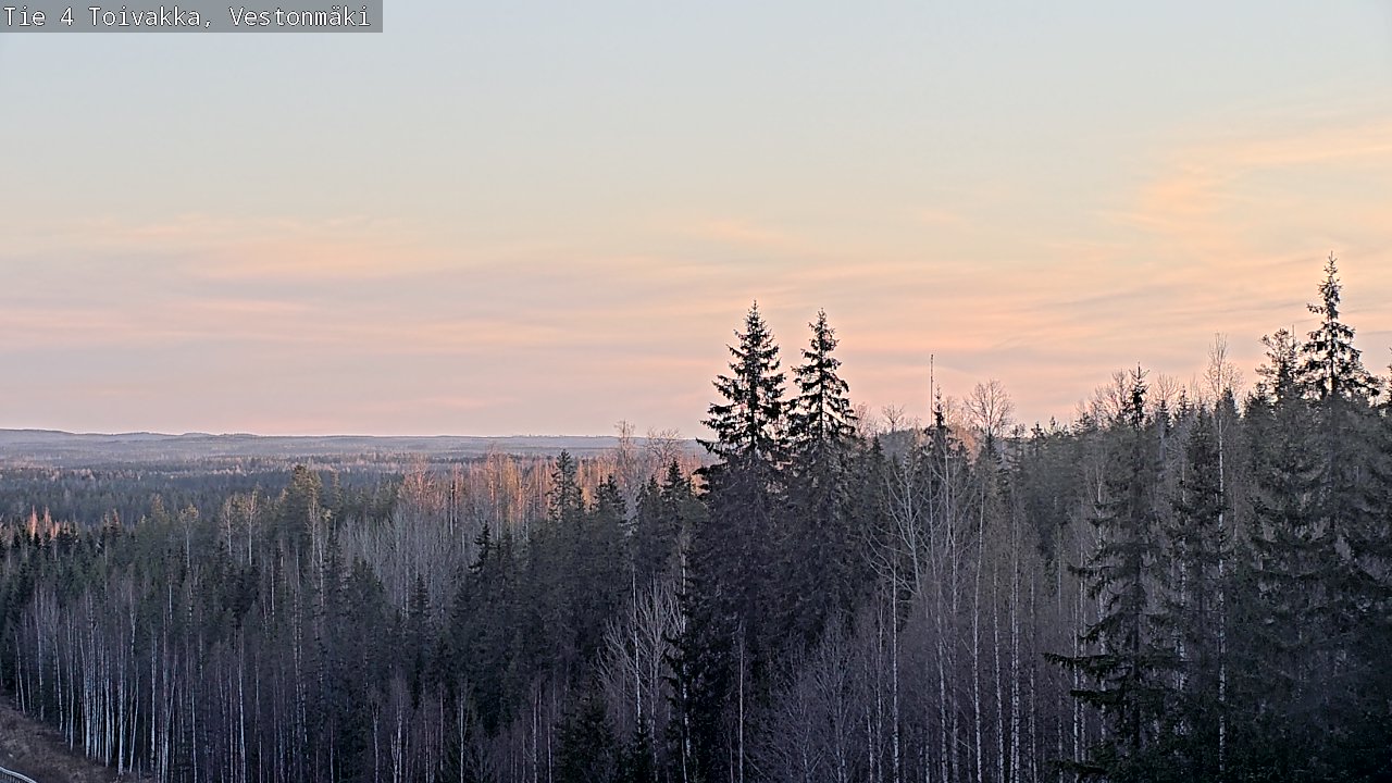 Weather Camera Image Väg 4 Toivakka, Vestonmäki, Toivakka, Keski-Suomi