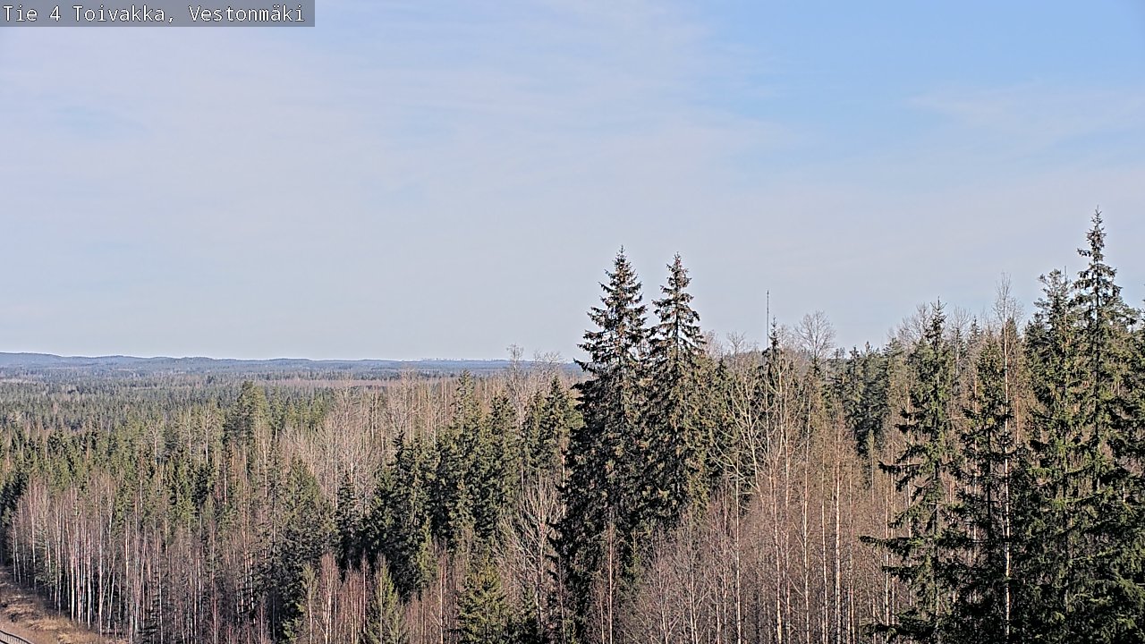 Weather Camera Image Väg 4 Toivakka, Vestonmäki, Toivakka, Keski-Suomi