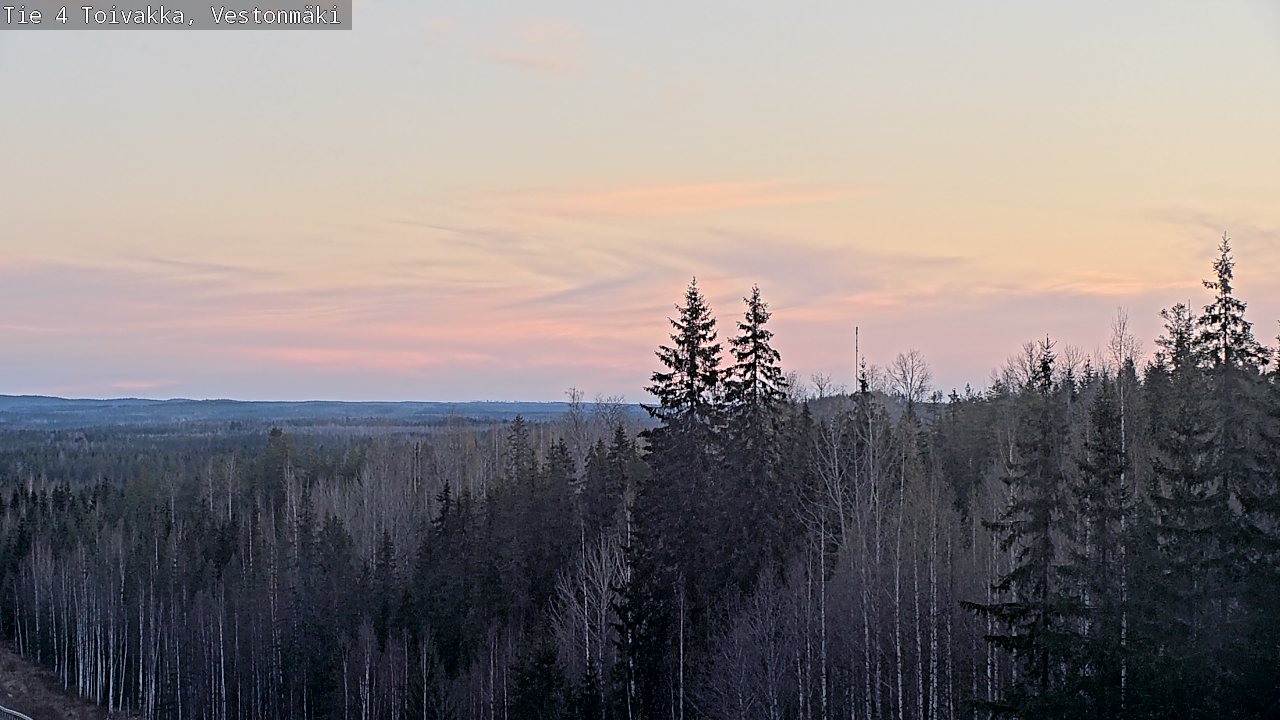 Weather Camera Image Väg 4 Toivakka, Vestonmäki, Toivakka, Keski-Suomi