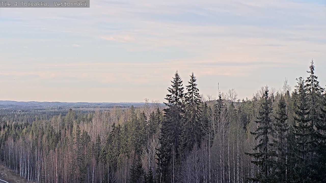 Weather Camera Image Väg 4 Toivakka, Vestonmäki, Toivakka, Keski-Suomi