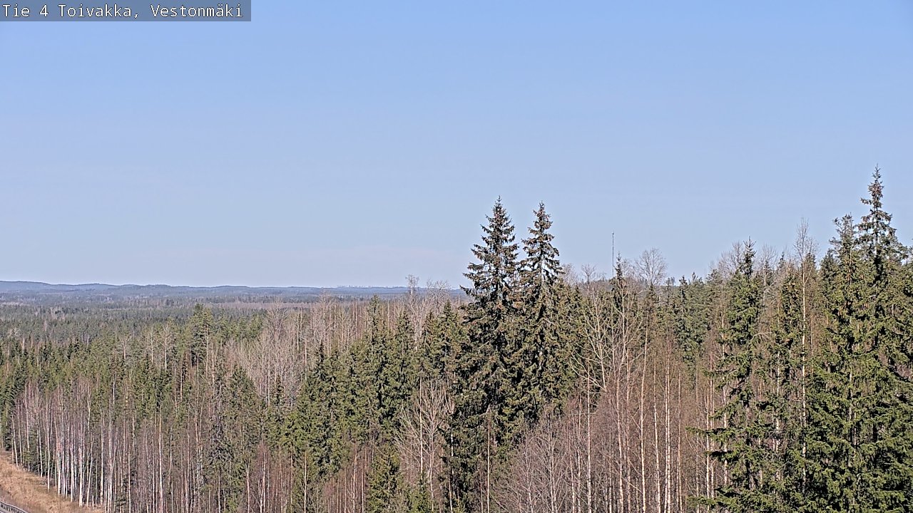 Weather Camera Image Väg 4 Toivakka, Vestonmäki, Toivakka, Keski-Suomi