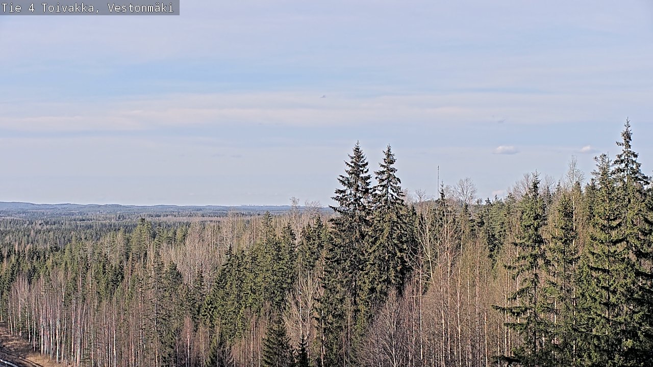 Weather Camera Image Väg 4 Toivakka, Vestonmäki, Toivakka, Keski-Suomi
