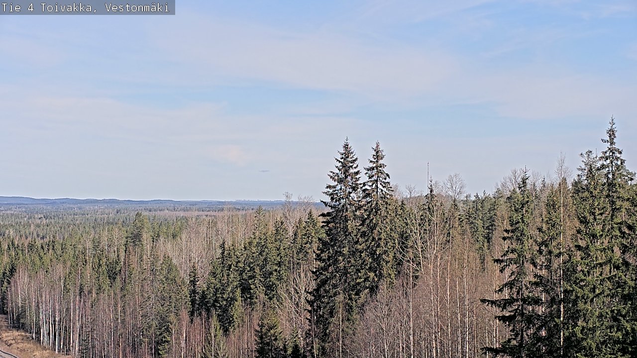 Weather Camera Image Väg 4 Toivakka, Vestonmäki, Toivakka, Keski-Suomi