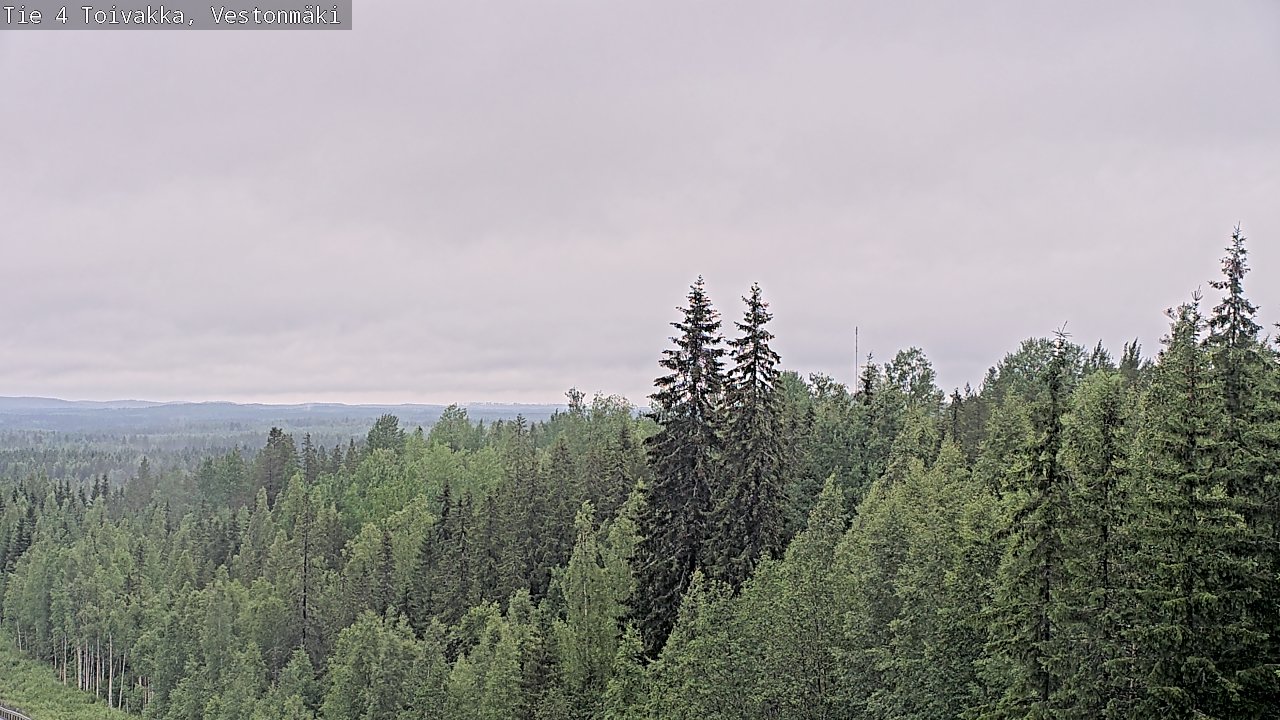 Weather Camera Image Väg 4 Toivakka, Vestonmäki, Toivakka, Keski-Suomi