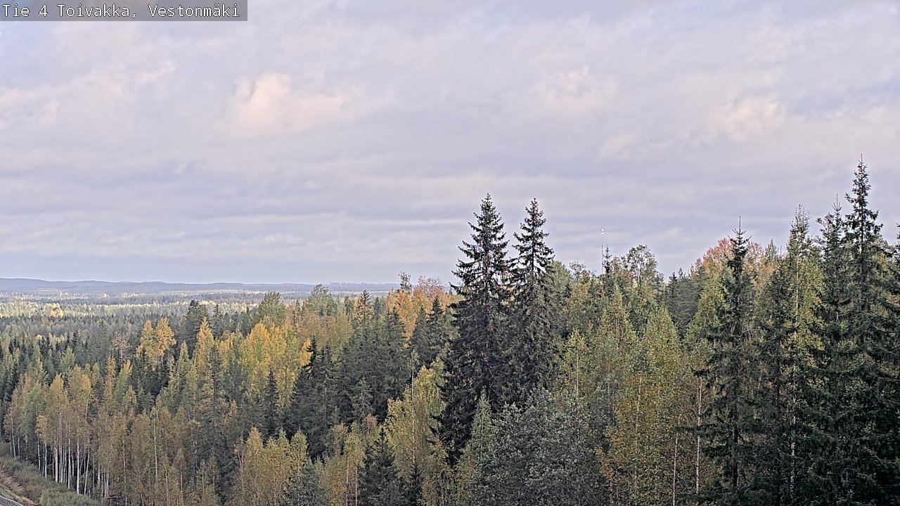 Weather Camera Image Väg 4 Toivakka, Vestonmäki, Toivakka, Keski-Suomi