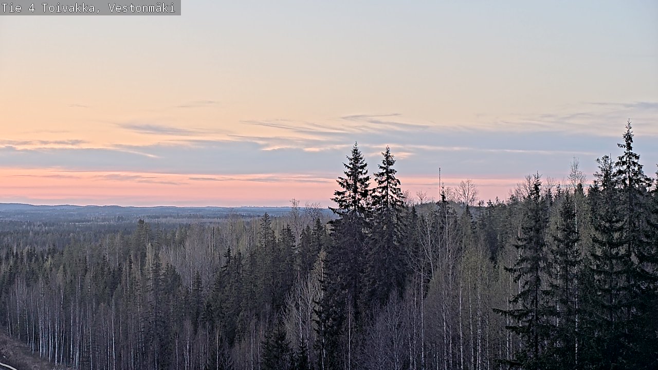 Weather Camera Image Väg 4 Toivakka, Vestonmäki, Toivakka, Keski-Suomi