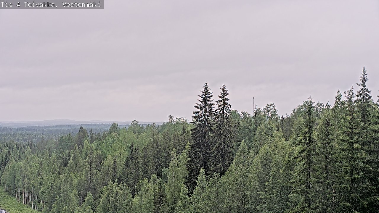 Weather Camera Image Väg 4 Toivakka, Vestonmäki, Toivakka, Keski-Suomi