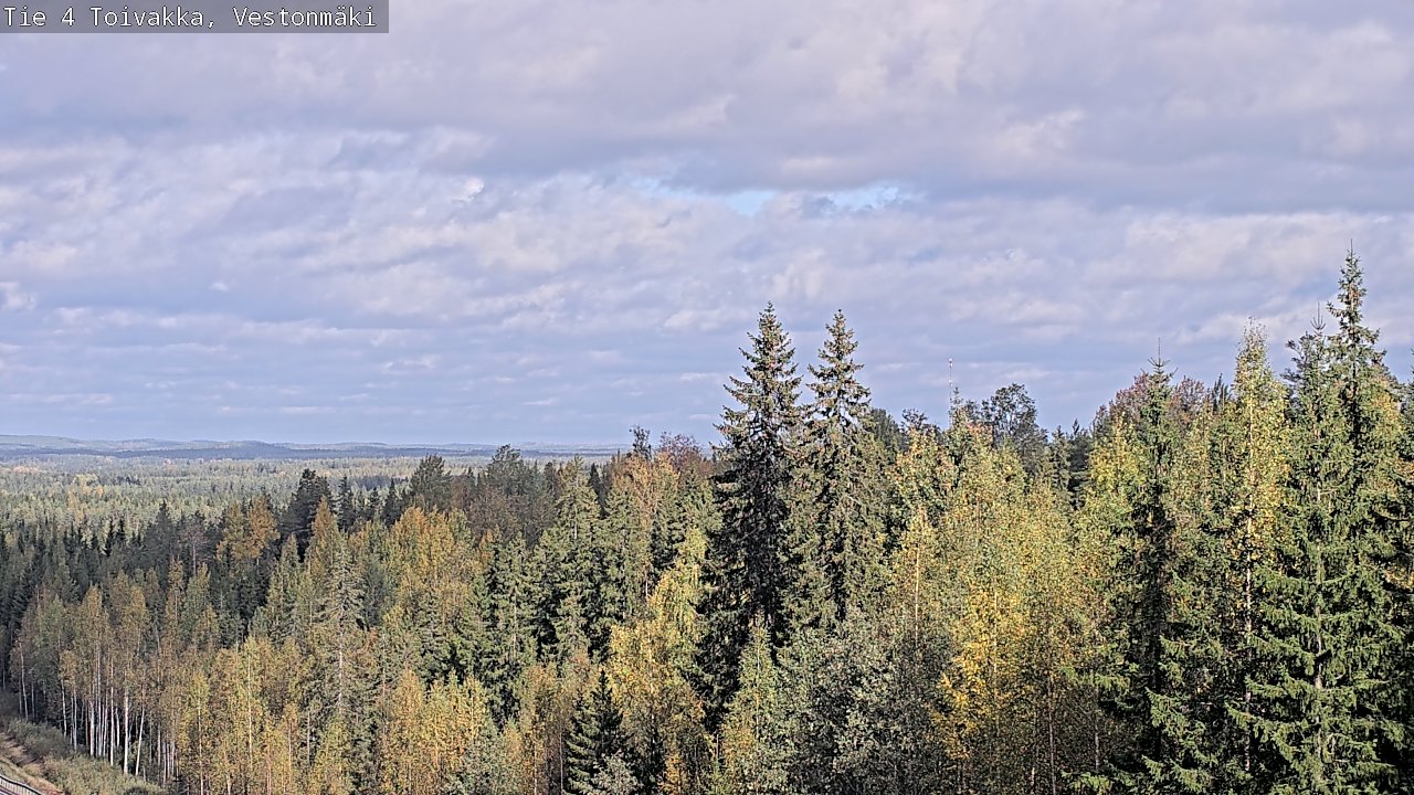 Weather Camera Image Väg 4 Toivakka, Vestonmäki, Toivakka, Keski-Suomi