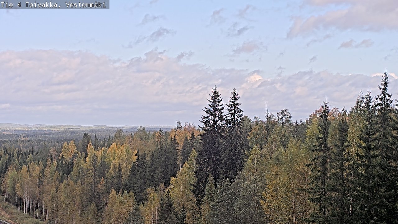 Weather Camera Image Väg 4 Toivakka, Vestonmäki, Toivakka, Keski-Suomi