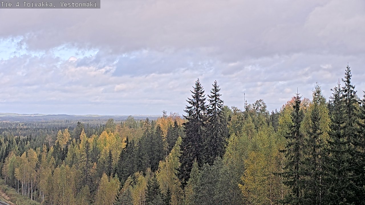 Weather Camera Image Väg 4 Toivakka, Vestonmäki, Toivakka, Keski-Suomi