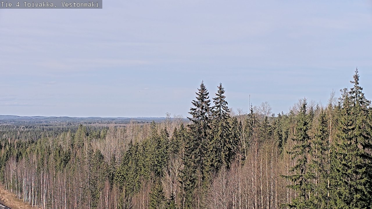 Weather Camera Image Väg 4 Toivakka, Vestonmäki, Toivakka, Keski-Suomi