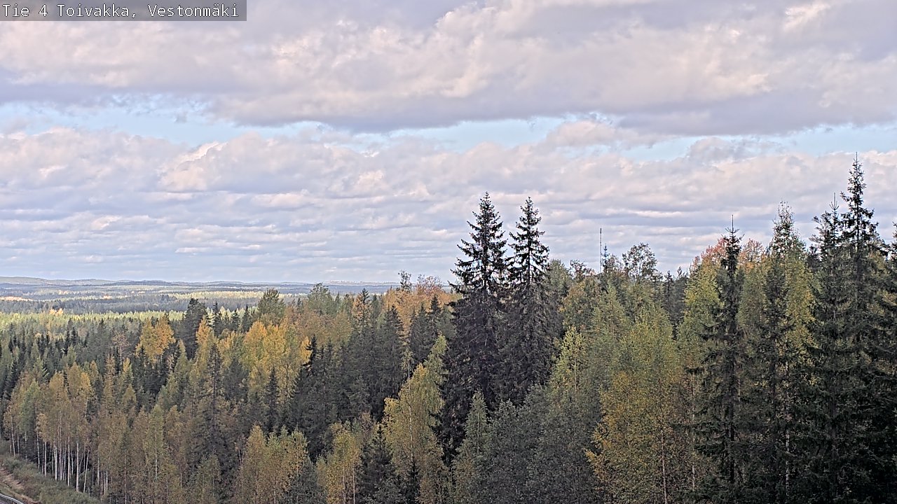 Weather Camera Image Väg 4 Toivakka, Vestonmäki, Toivakka, Keski-Suomi