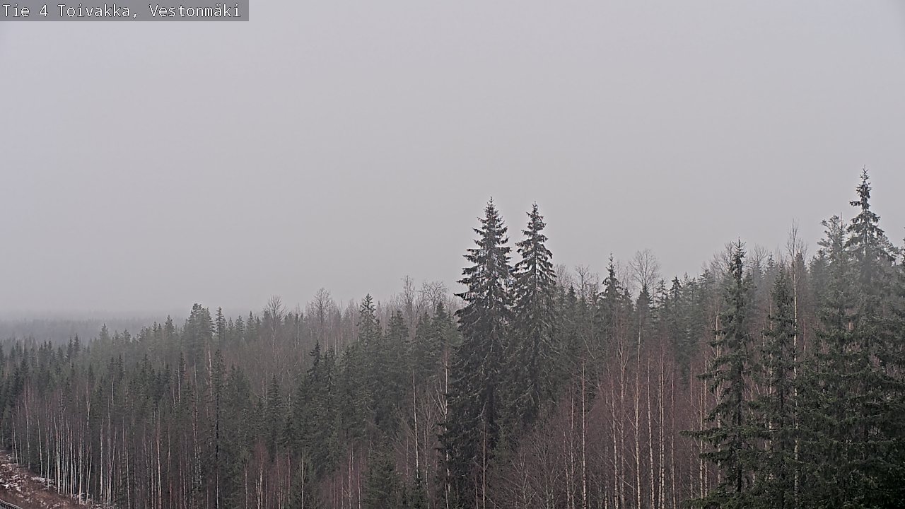Weather Camera Image Väg 4 Toivakka, Vestonmäki, Toivakka, Keski-Suomi