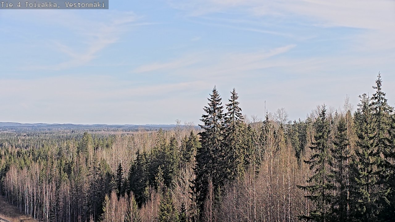 Weather Camera Image Väg 4 Toivakka, Vestonmäki, Toivakka, Keski-Suomi