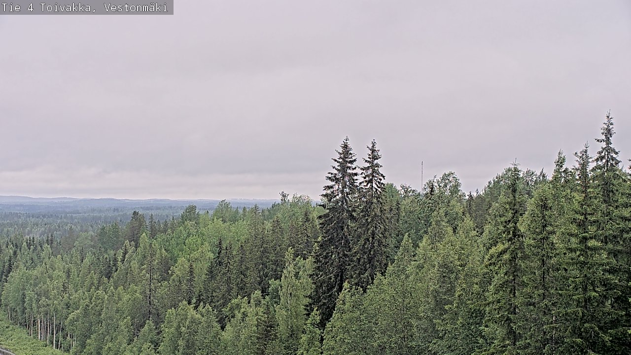 Weather Camera Image Väg 4 Toivakka, Vestonmäki, Toivakka, Keski-Suomi