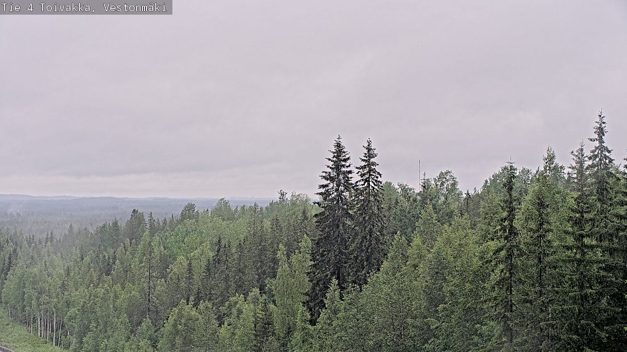 Weather Camera Image Väg 4 Toivakka, Vestonmäki, Toivakka, Keski-Suomi