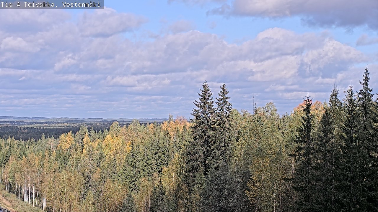 Weather Camera Image Väg 4 Toivakka, Vestonmäki, Toivakka, Keski-Suomi