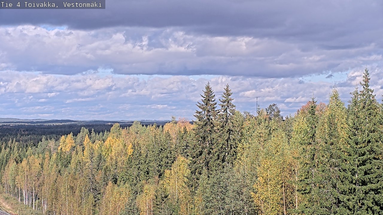 Weather Camera Image Väg 4 Toivakka, Vestonmäki, Toivakka, Keski-Suomi