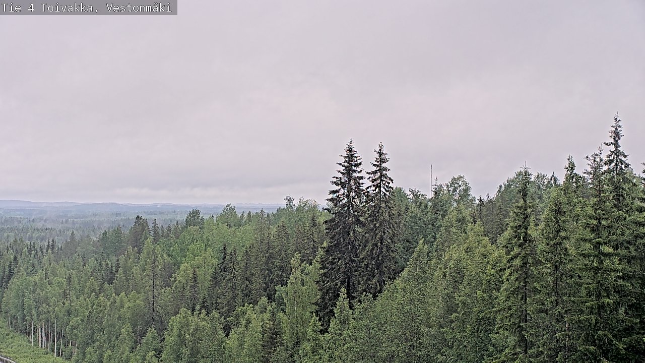 Weather Camera Image Väg 4 Toivakka, Vestonmäki, Toivakka, Keski-Suomi
