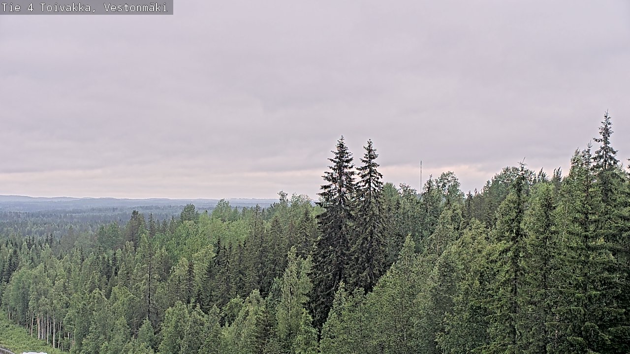 Weather Camera Image Väg 4 Toivakka, Vestonmäki, Toivakka, Keski-Suomi