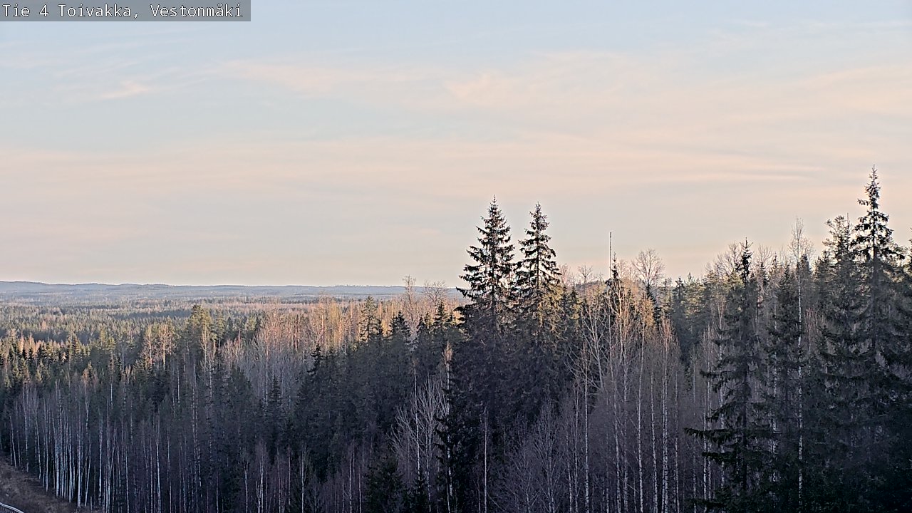 Weather Camera Image Väg 4 Toivakka, Vestonmäki, Toivakka, Keski-Suomi