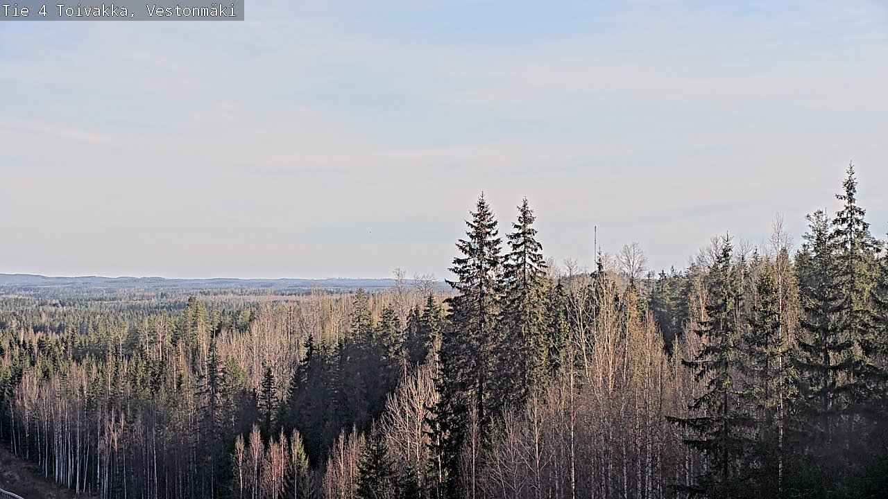 Weather Camera Image Väg 4 Toivakka, Vestonmäki, Toivakka, Keski-Suomi