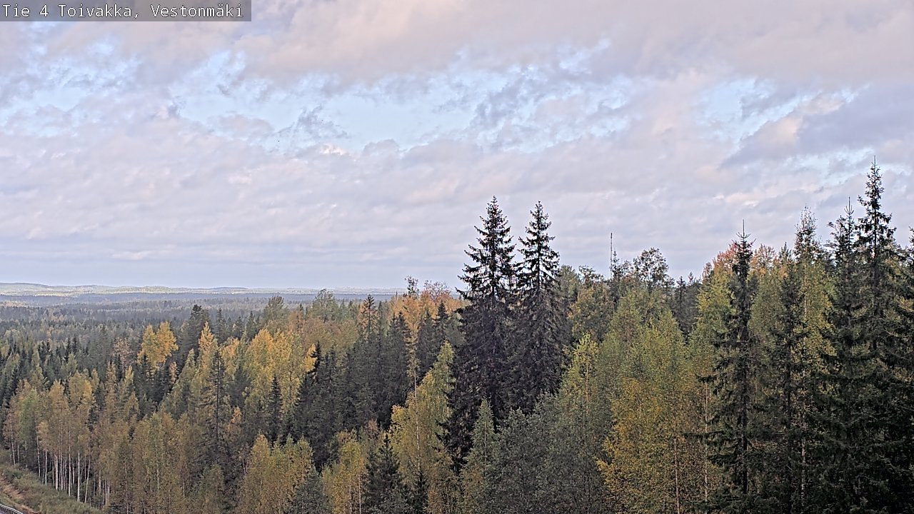 Weather Camera Image Väg 4 Toivakka, Vestonmäki, Toivakka, Keski-Suomi