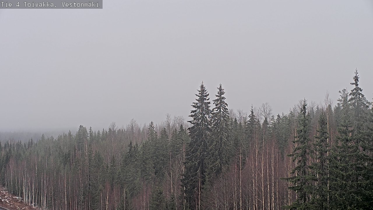 Weather Camera Image Väg 4 Toivakka, Vestonmäki, Toivakka, Keski-Suomi
