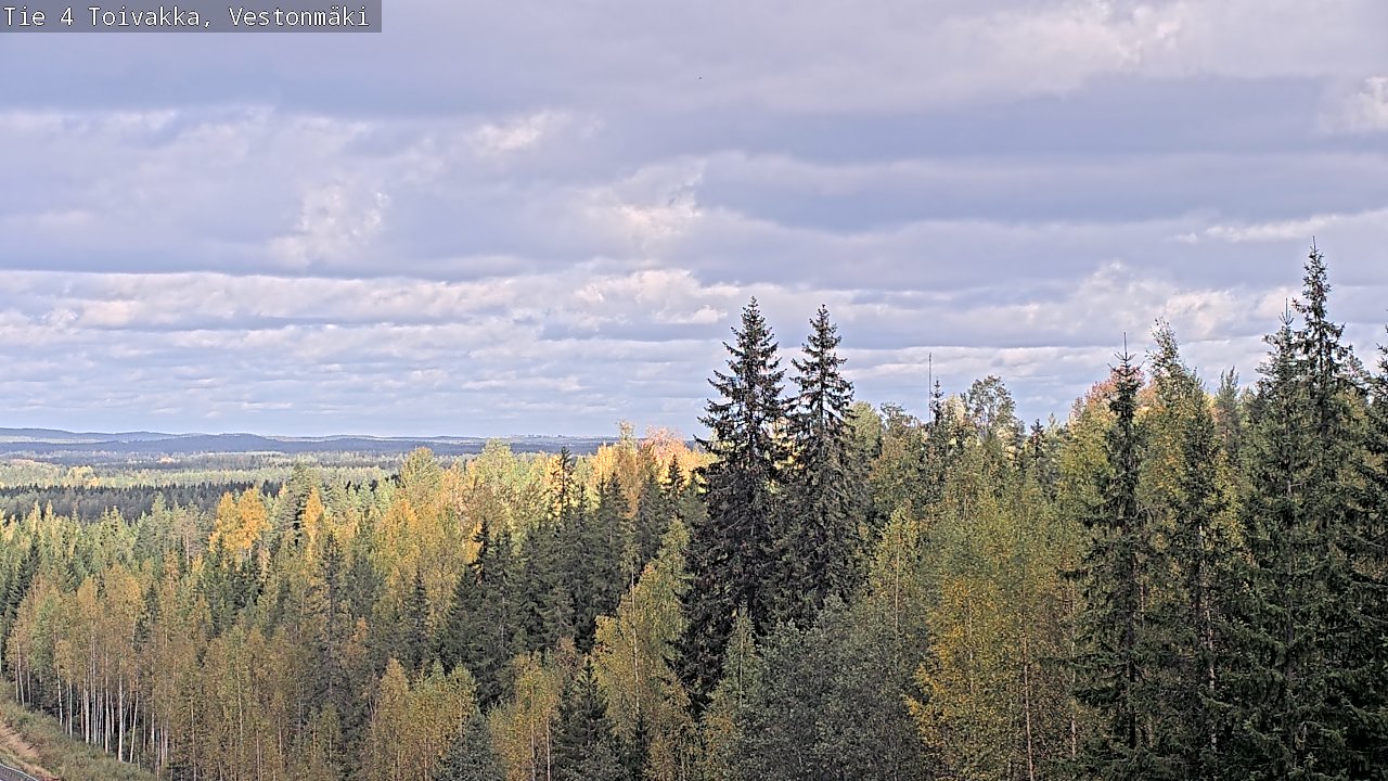 Weather Camera Image Väg 4 Toivakka, Vestonmäki, Toivakka, Keski-Suomi