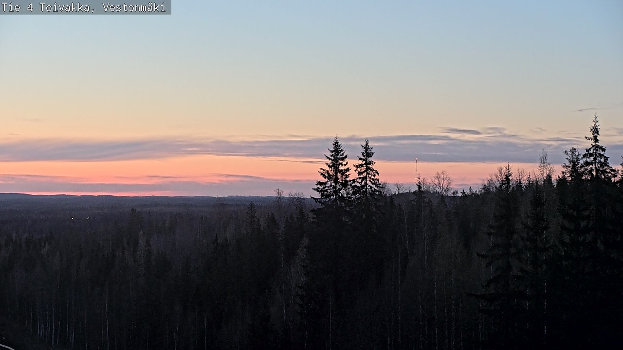 Weather Camera Image Väg 4 Toivakka, Vestonmäki, Toivakka, Keski-Suomi