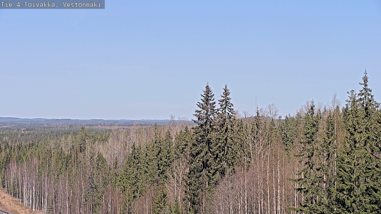 Weather Camera Image Väg 4 Toivakka, Vestonmäki, Toivakka, Keski-Suomi