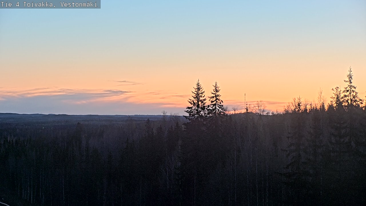 Weather Camera Image Väg 4 Toivakka, Vestonmäki, Toivakka, Keski-Suomi