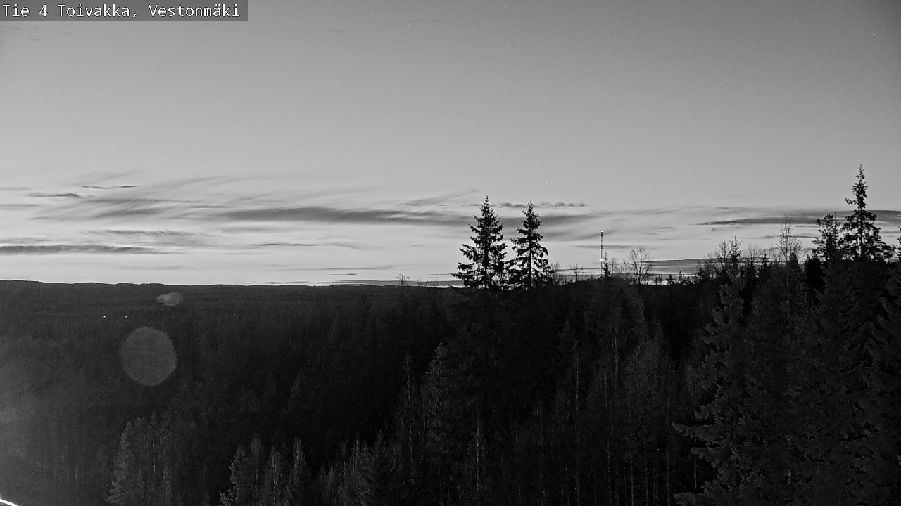 Weather Camera Image Väg 4 Toivakka, Vestonmäki, Toivakka, Keski-Suomi