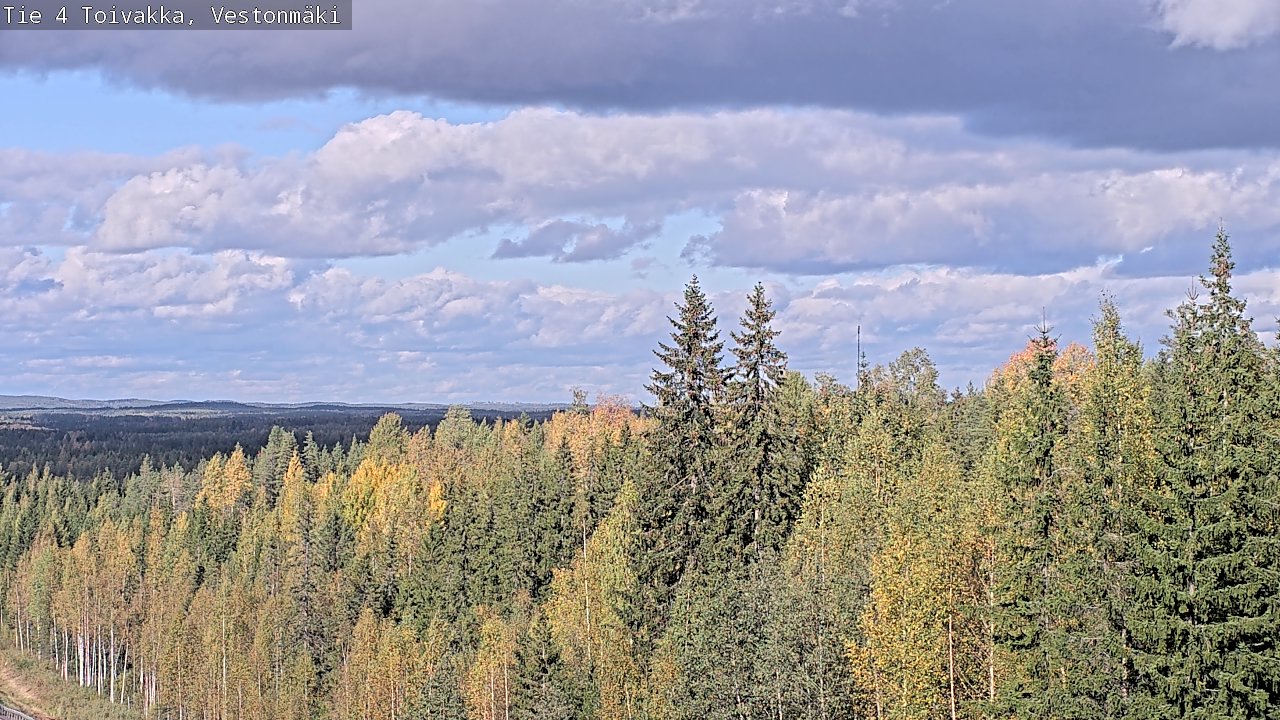 Weather Camera Image Väg 4 Toivakka, Vestonmäki, Toivakka, Keski-Suomi
