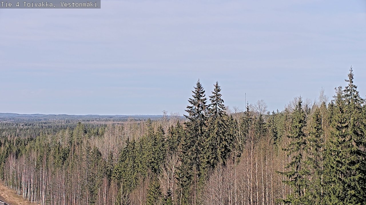 Weather Camera Image Väg 4 Toivakka, Vestonmäki, Toivakka, Keski-Suomi