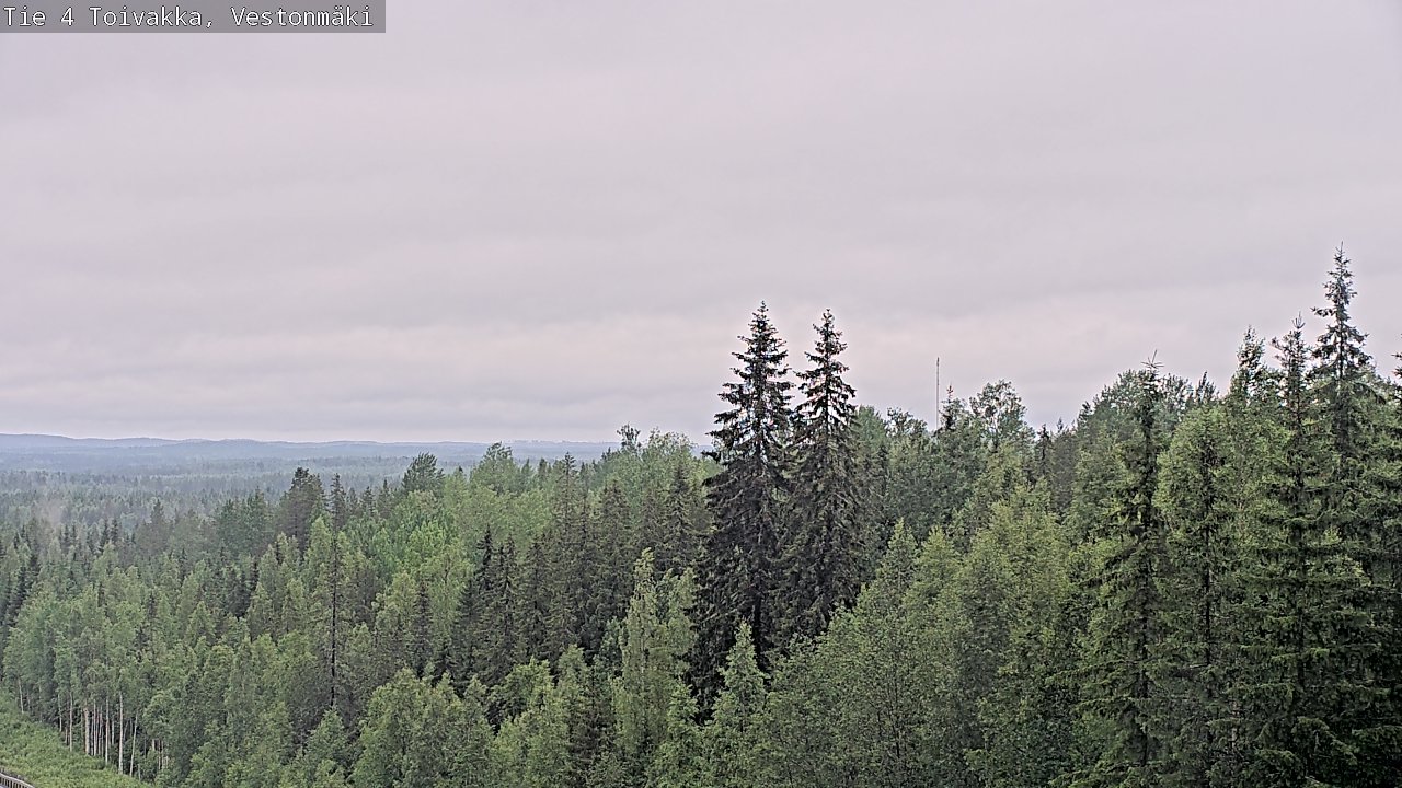 Weather Camera Image Väg 4 Toivakka, Vestonmäki, Toivakka, Keski-Suomi