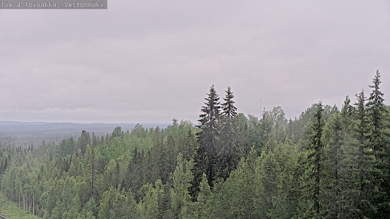 Weather Camera Image Väg 4 Toivakka, Vestonmäki, Toivakka, Keski-Suomi