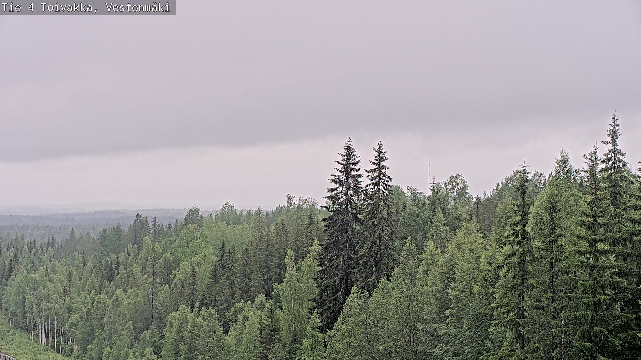 Weather Camera Image Väg 4 Toivakka, Vestonmäki, Toivakka, Keski-Suomi