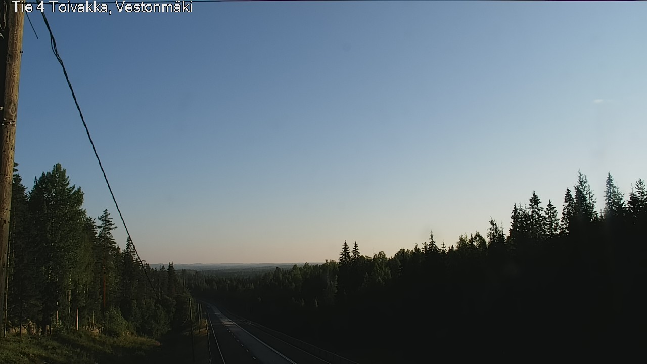Weather Camera Image Väg 4 Toivakka, Vestonmäki, Toivakka, Keski-Suomi